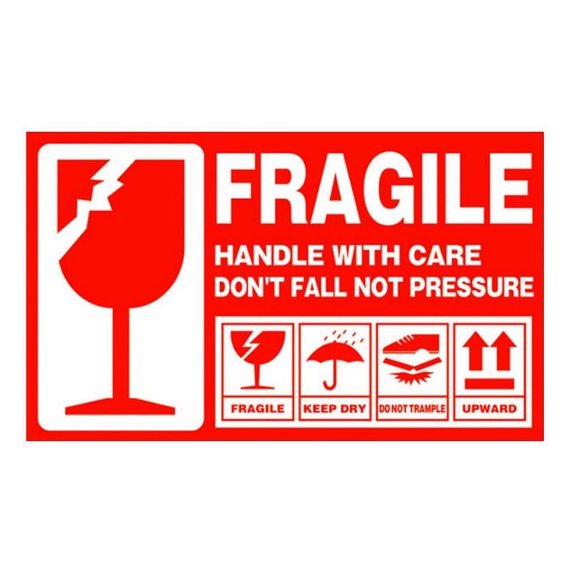 Fragile sticker