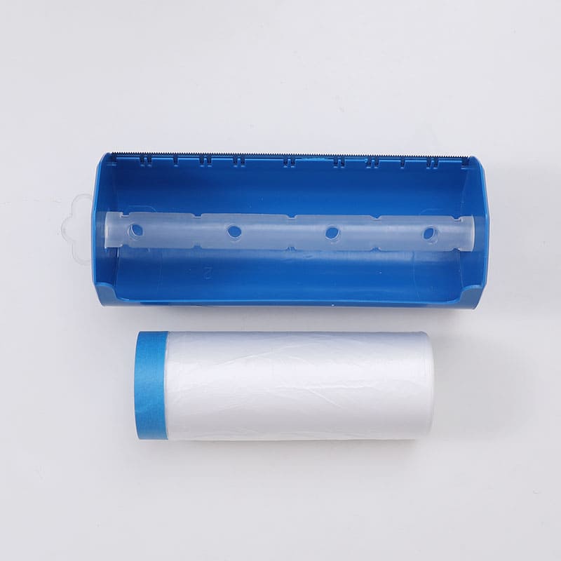 nationalsupplyco Masking Film Cutting Tool Dispenser with 2 Tape Masking Film Roll 100 x 80mm