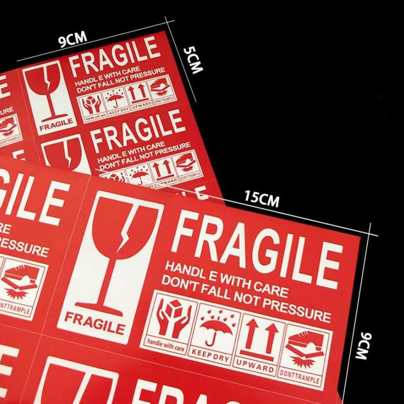 Self Adhesive Fragile Stickers Label Handle With Care 