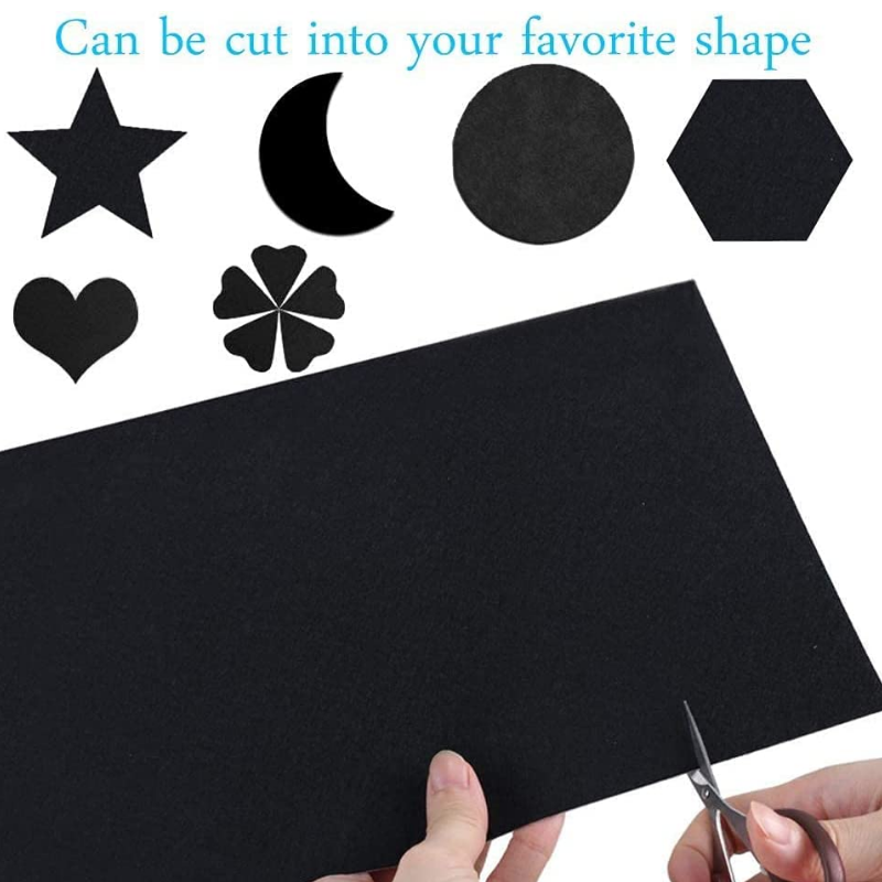 Black Fabric Drawer Liner