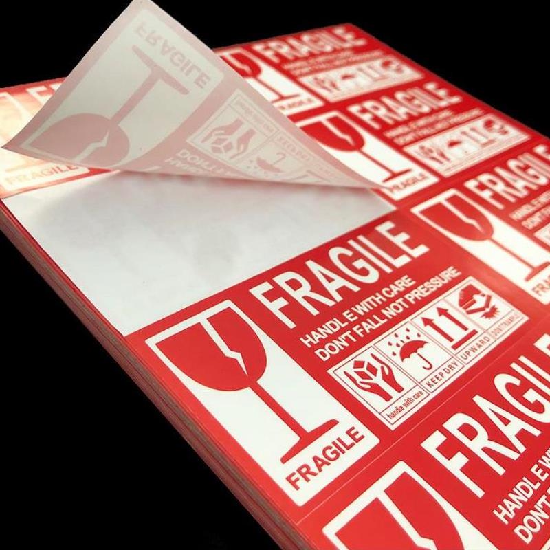 Self Adhesive Fragile Stickers Label Handle With Care 