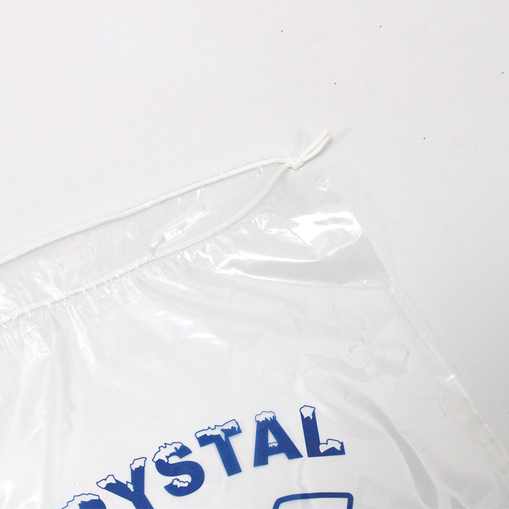 Plastic Ice Bag with Drawstring
