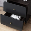 Black Fabric Drawer Liner