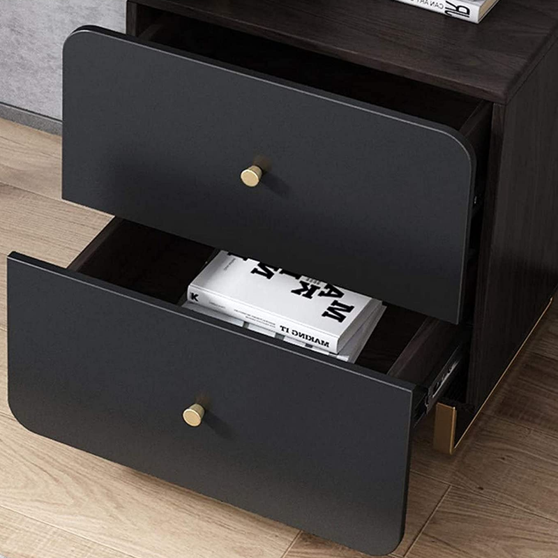 Black Fabric Drawer Liner