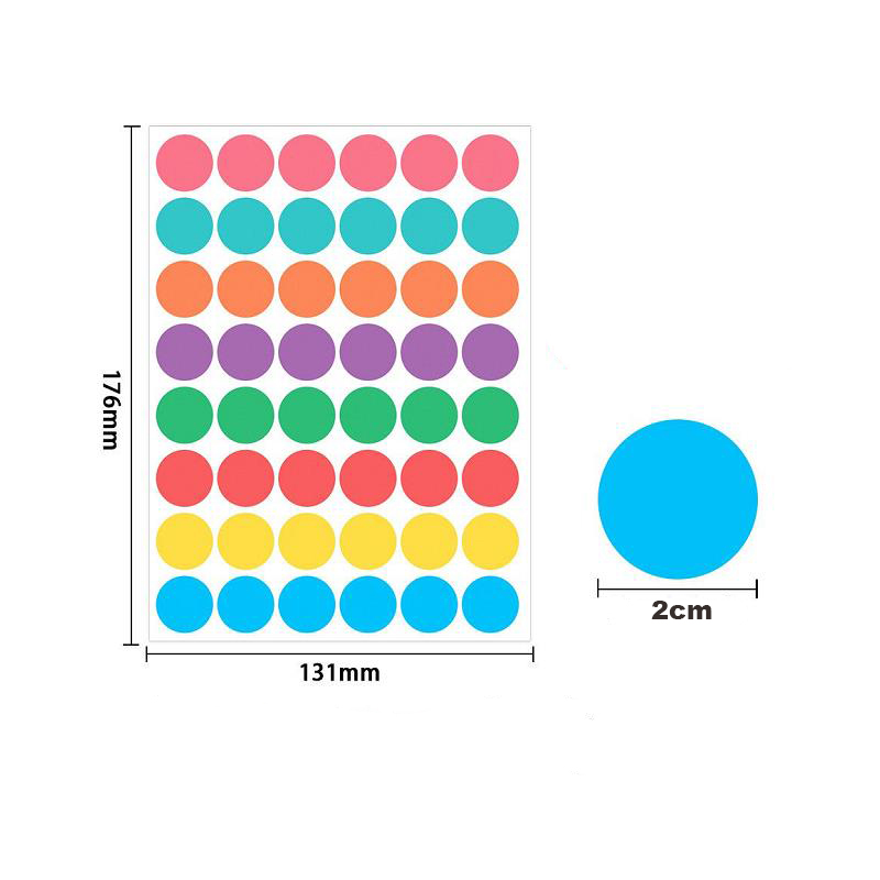 Colorful Dot Sticker