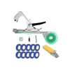 Plant Tying Gardening Tape Tool with 10 Rolls of Tapes And A Box of Staple