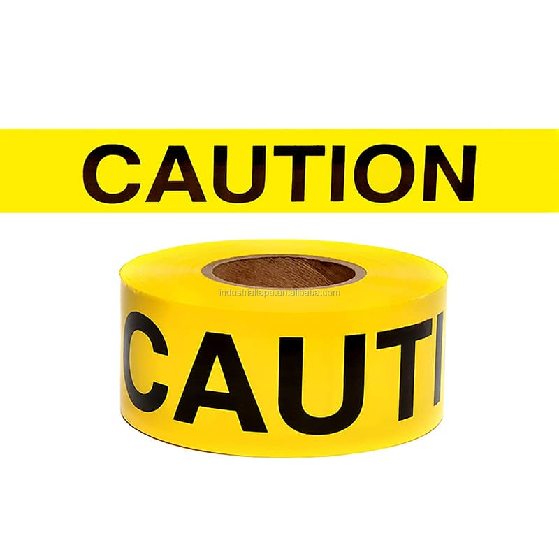 PE Yellow Barricade Caution Tape For Danger/Hazardous Areas