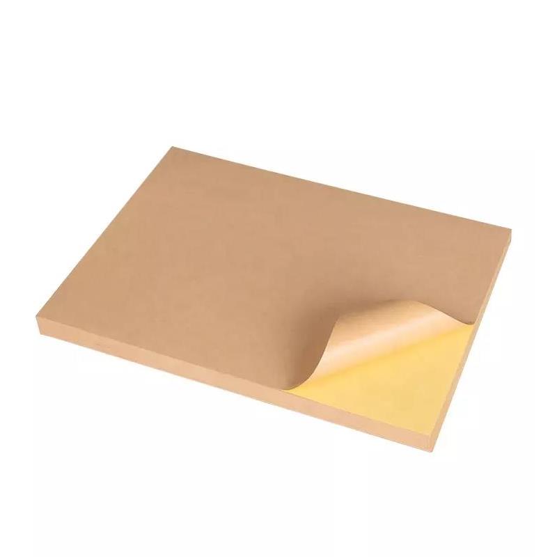 A4 Kraft Paper Sticker Sheet