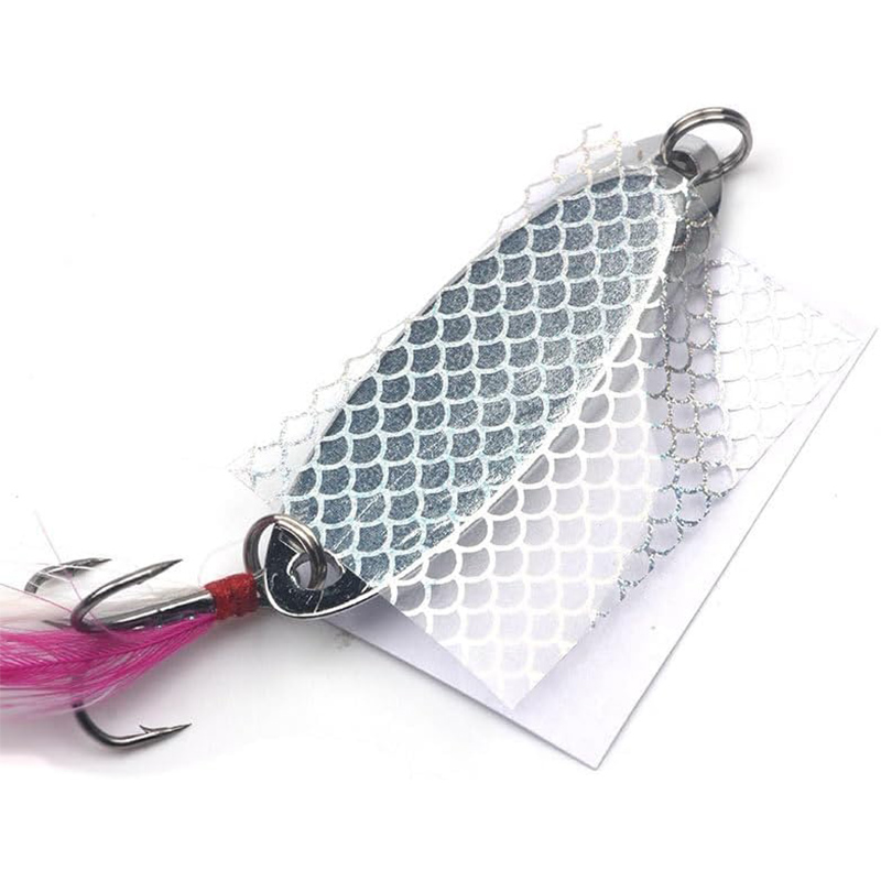 Peel And Stick Fish-Scale Holographic Film